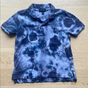 Ralph Lauren Blue Tie-Dye Polo Shirt